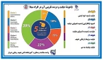 پنج خوشۀ دیابت و درصد تقریبی آن در افراد مبتلا 2