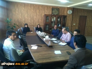 جلسه شورای آموزشی با حضور ریاست و معاونت محترم دانشکده
 2