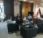 دیدار دکتر رحیم امین زاده رئیس دانشکده فنی و حرفه ای شهید رجایی شیراز با دکتر افکاری رئیس سازمان برنامه و بودجه استان فارس 3