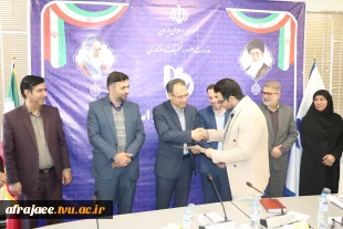 مراسم تجلیل از پژوهشگران برتر سال 1402 دانشگاه فنی و حرفه‌ای استان فارس 8