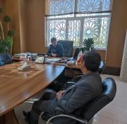 دیدار صمیمانه دکتر رحیم امین زاده رئیس دانشکده فنی مهندسی شهید رجایی شیراز با شهردار منطقه ٩ شیراز   2