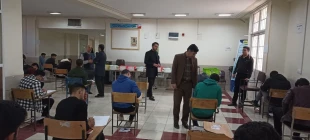 حضور ریاست محترم دانشکده در جلسه امتحانات  4