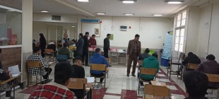 حضور ریاست محترم دانشکده در جلسه امتحانات  5